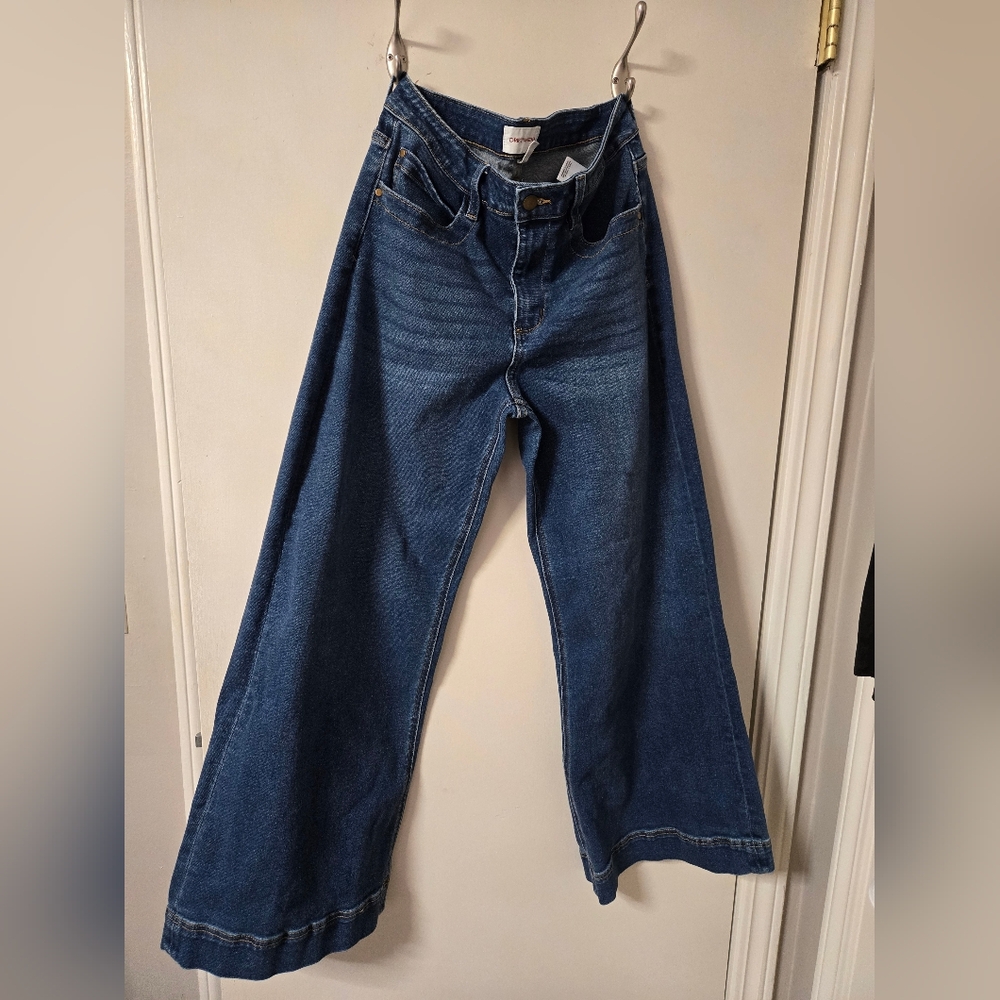 DRIFTWOOD Martha Wide-Leg High-Rise Indigo Jeans